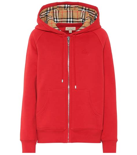 burberry zip hoodie red|burberry half zip hoodie.